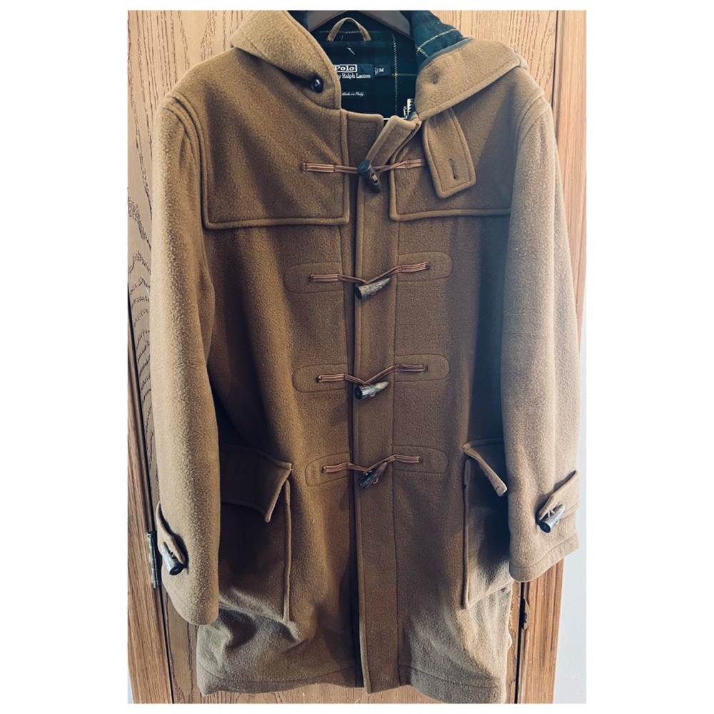 Polo Ralph Lauren Wool Twill Duffle Coat in Camel